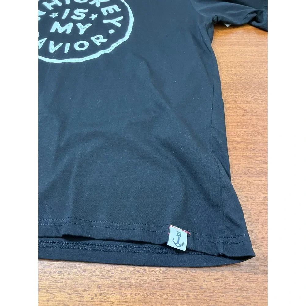 NWT Iron and Resin Mens Whiskey Is My Savior Graphic T-Shirt Black XXL‎ Casual
